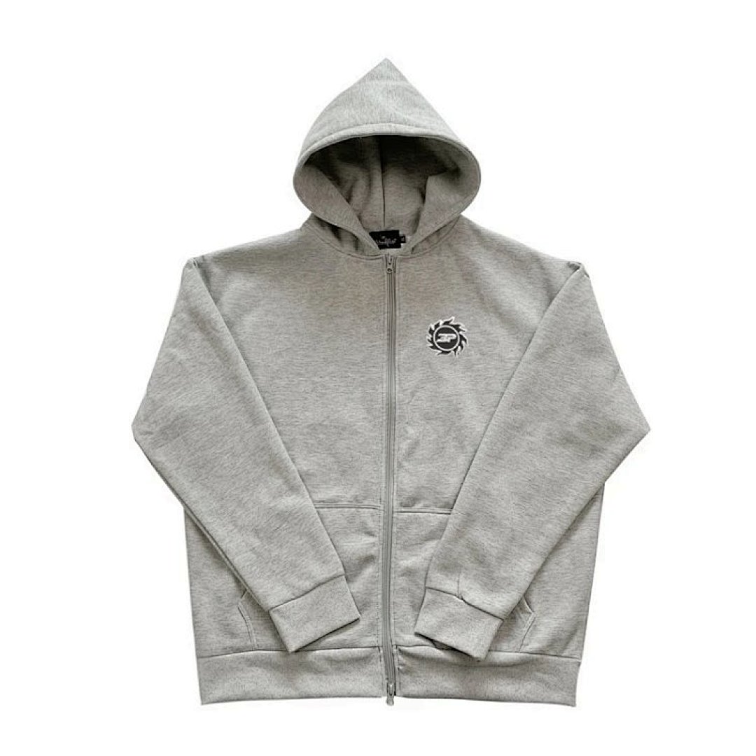 Christian Louboutin B.P, Foamed Letter And Fleece Zipper Sweatshirt - Image 10
