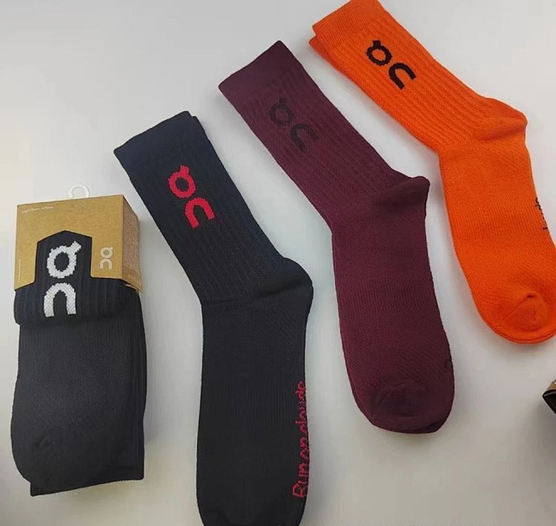 Other O.N Socks 3Pairs Fleece Sole Mid Long