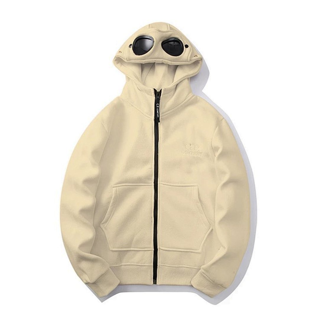 Christian Louboutin C,P New Couple's Hoodie With Round Lenses And Zipper - Image 10