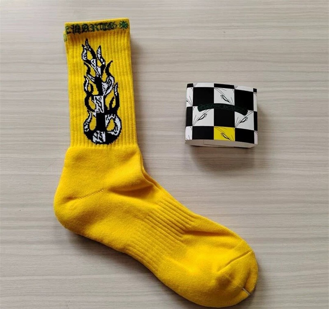 Other C.H.R.O.M.E H.E.A.R.T.S Towel Bottom Red Embroidered Socks - Image 13