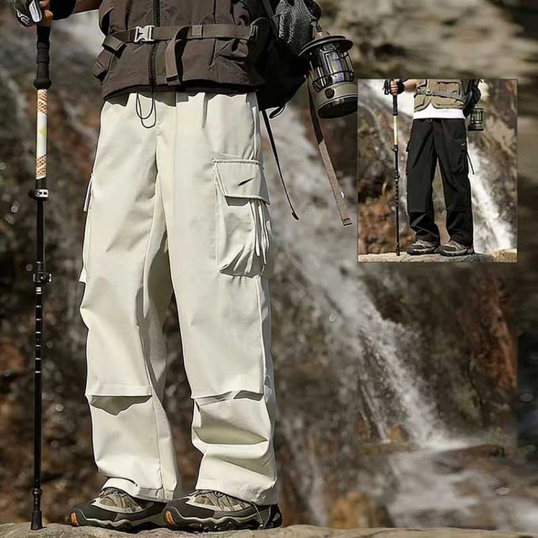 Christian Louboutin NI.KE Hiking Pants, For Both Men And Women, Loose Solid-Colored Straight-Fit Work - Image 11