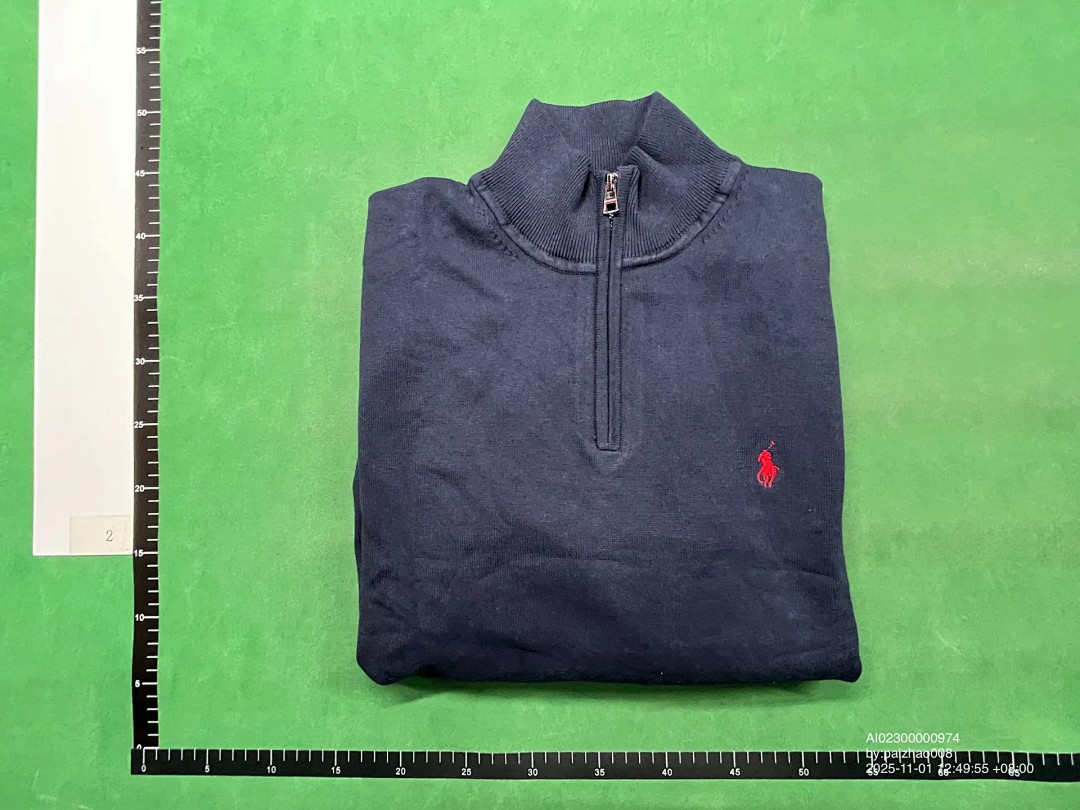 Christian Louboutin R.L Stand Collar Half Zip Sweater - Image 4