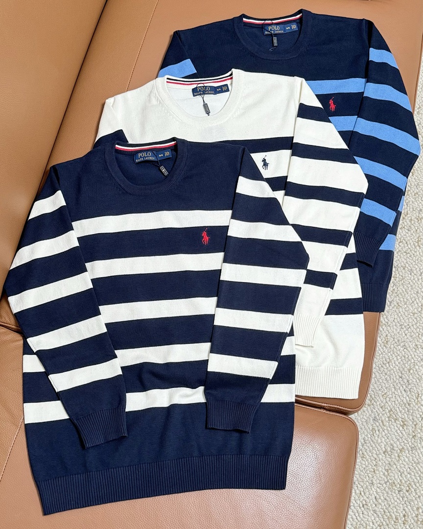 Christian Louboutin Christian Louboutin R.L Striped Crew Neck Sweater, photo 1