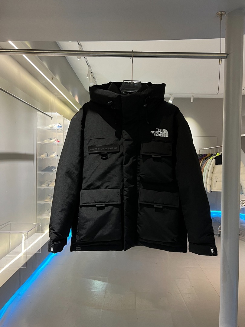 Christian Louboutin TNF Multi-Pocket Cargo Hooded Down Jacket - Image 5