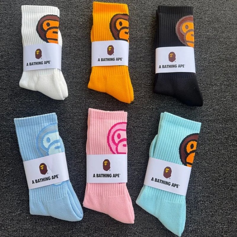 BAPE Mid-To-High-Rise Towel-Bottom Sports Socks, photo 1