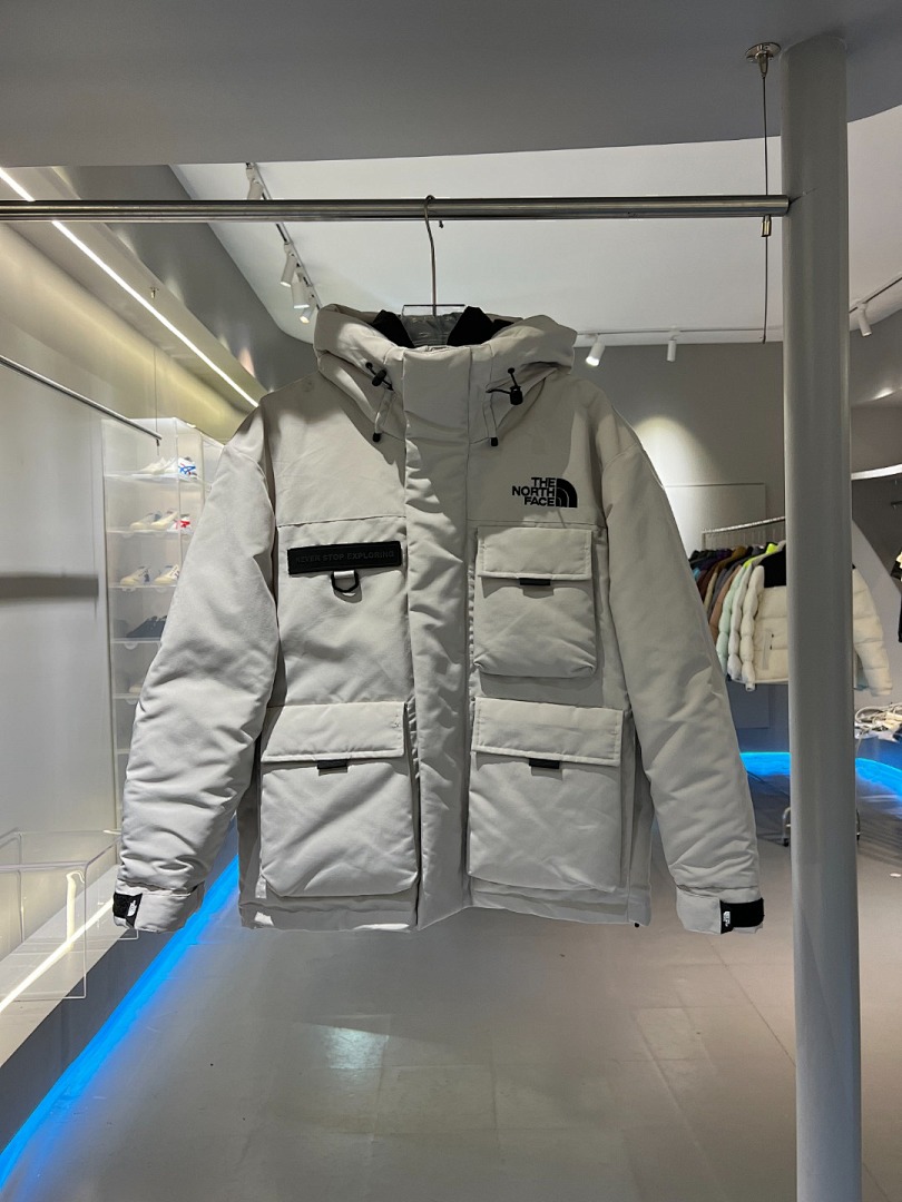 Christian Louboutin TNF Multi-Pocket Cargo Hooded Down Jacket - Image 11