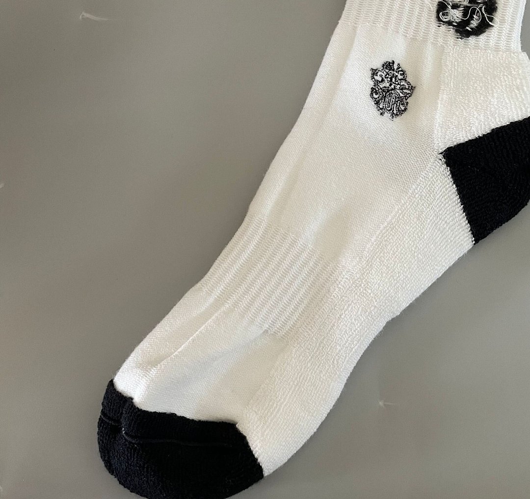 Other C.H.R.O.M.E H.E.A.R.T.S Towel Bottom Red Embroidered Socks - Image 7