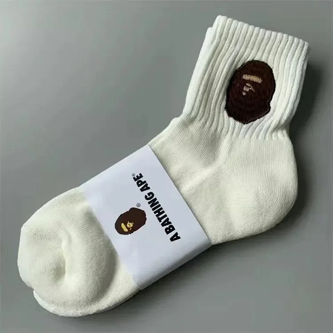 Other B.A.P.E Embroidered-Label Cotton Mid-Barrel Heavy Fashion Sports Stockings - Image 20