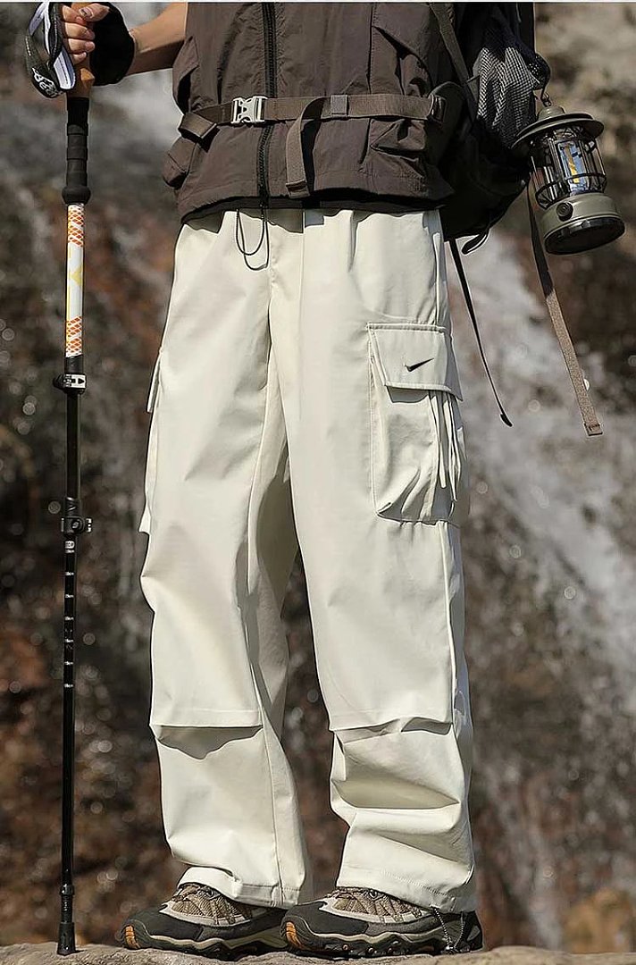 Christian Louboutin NI.KE Hiking Pants, For Both Men And Women, Loose Solid-Colored Straight-Fit Work - Image 10