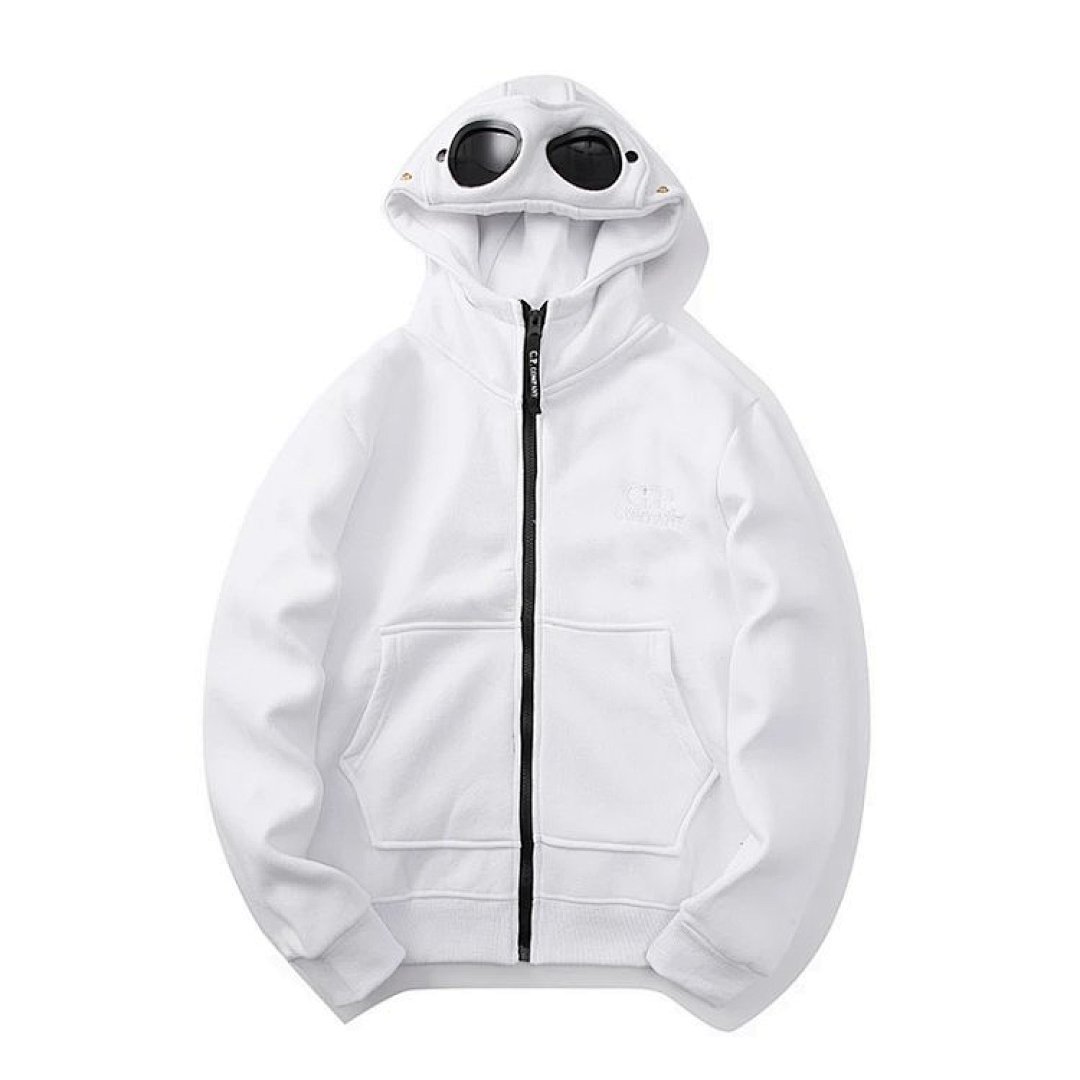 Christian Louboutin C,P New Couple's Hoodie With Round Lenses And Zipper - Image 8