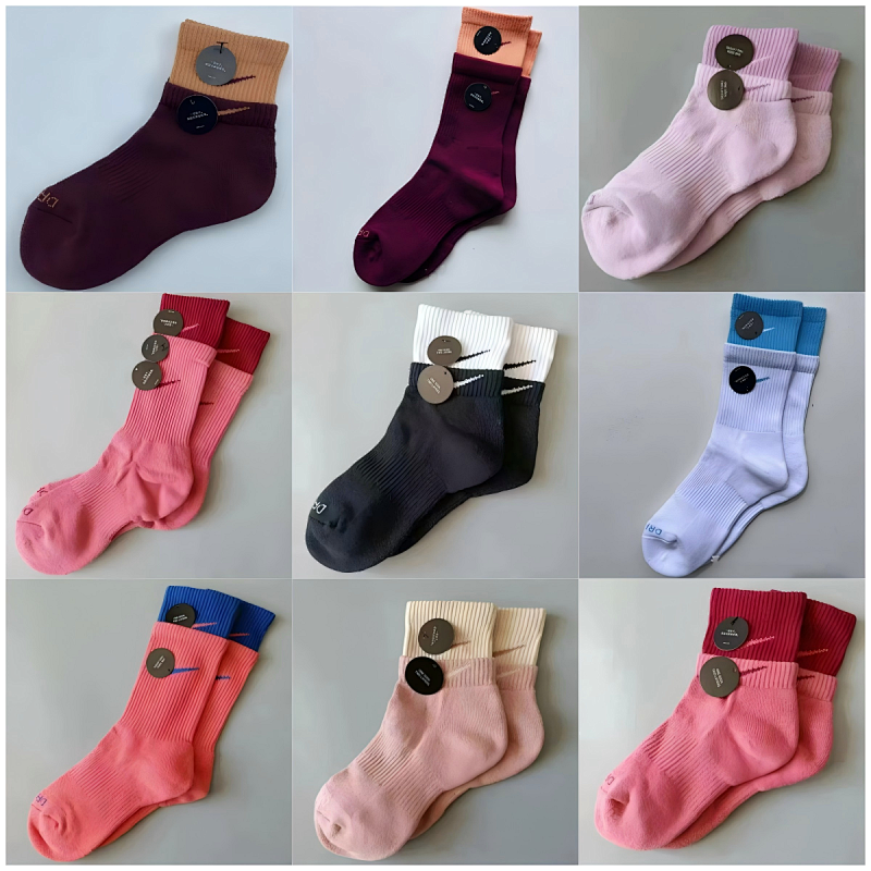 ✔Colorful Socks Stitching Towel Bottom Couple Sports Fashion, photo 1