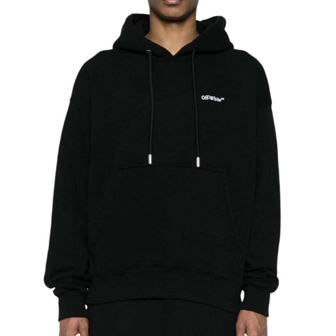 Off-White TATTOO ARROW SKATE HOODIE 24SS BLACK (ALL SIZE IN STOCK) - Image 6