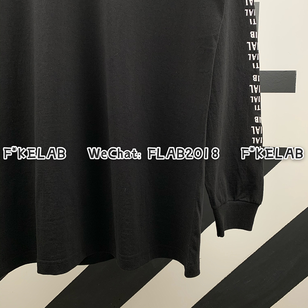 Unbranded AC UPSIDE DOWN LOGO BASIC LONG SLEEVE T-SHIRT - Image 9