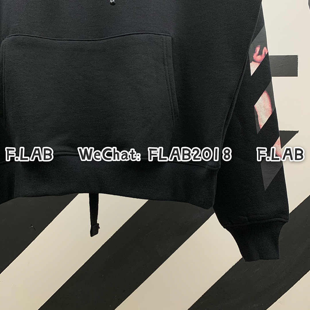 Off-White CARAVAGGIO ARROWS HOODIE 20SS BLACK (ALL SIZE IN STOCK) - Image 11