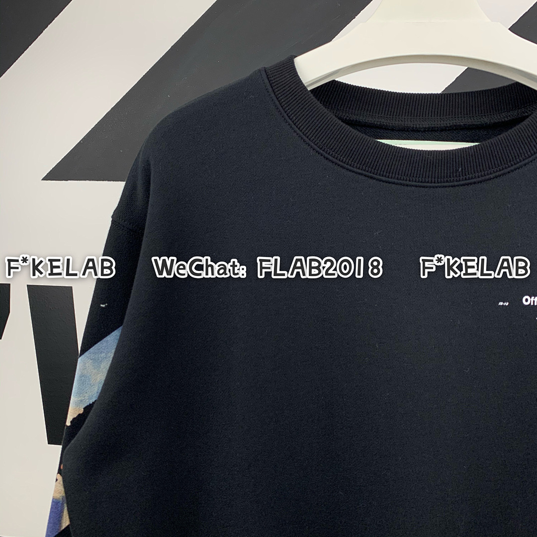 Unbranded DIAG MULTICOLOR CREWNECK 19SS BLACK (ONLY SIZE S IN STOCK) - Image 6