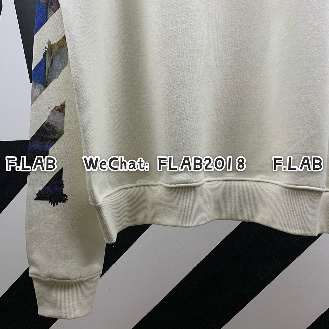 Unbranded DIAG MULTICOLOR CREWNECK 19SS WHITE (ONLY SIZE S IN STOCK) - Image 8