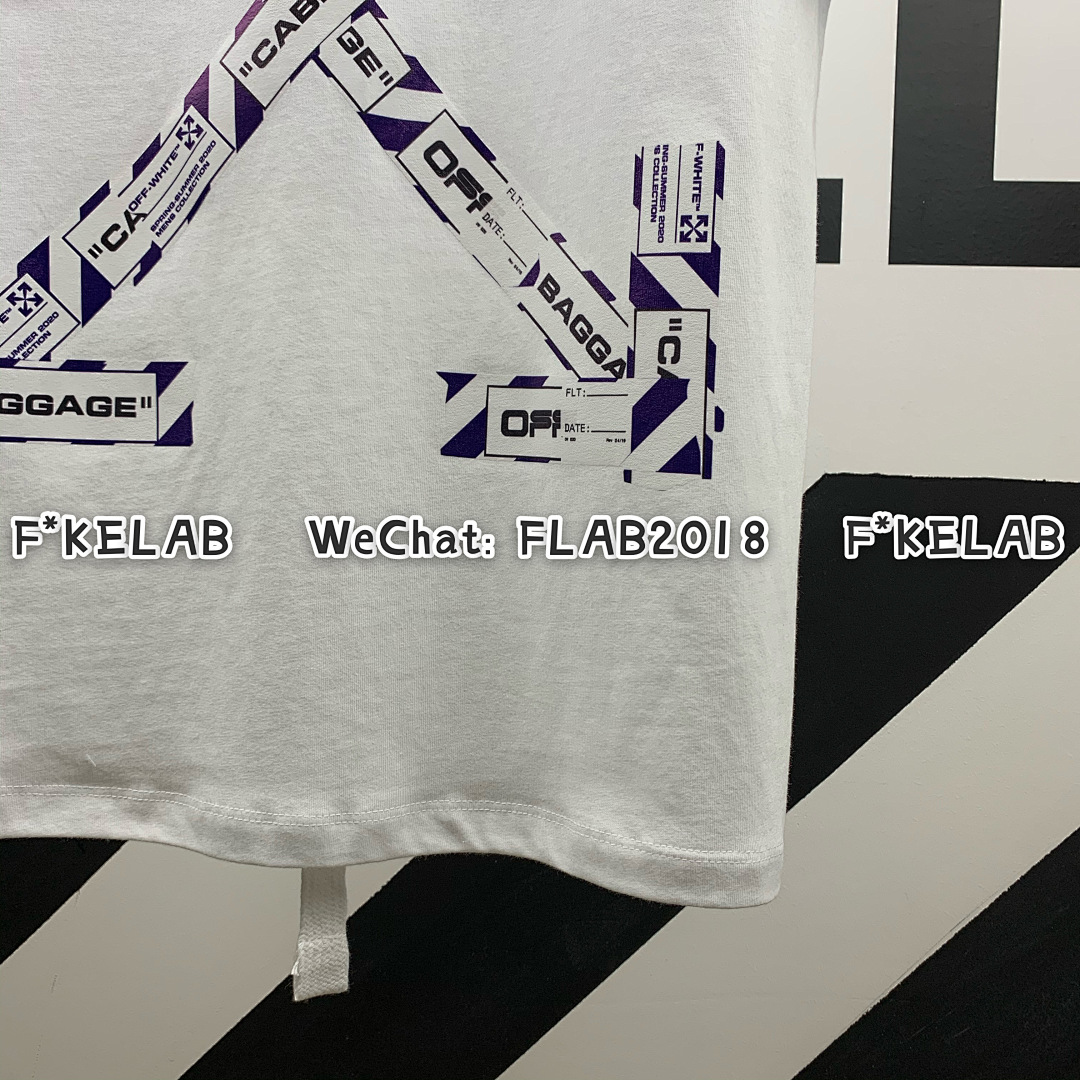 Unbranded AIRPORT TAPE T-SHIRT 20SS WHITE (ALL SIZE IN STOCK ALL NEW BATCH) - Image 9