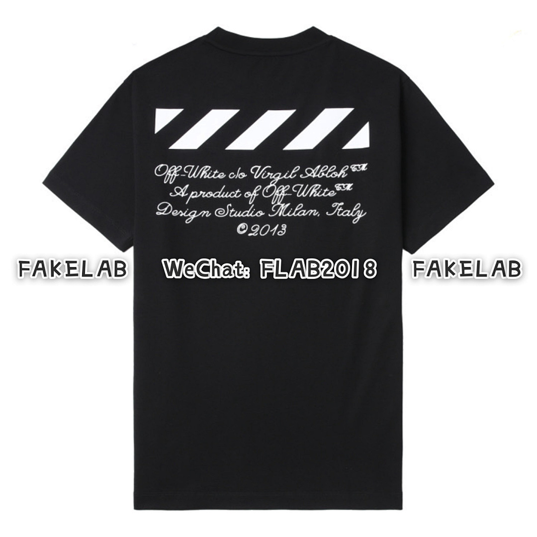 Unbranded DIAG-STRIPE BASIC T-SHIRT 24SS BLACK (ALL SIZE IN STOCK)