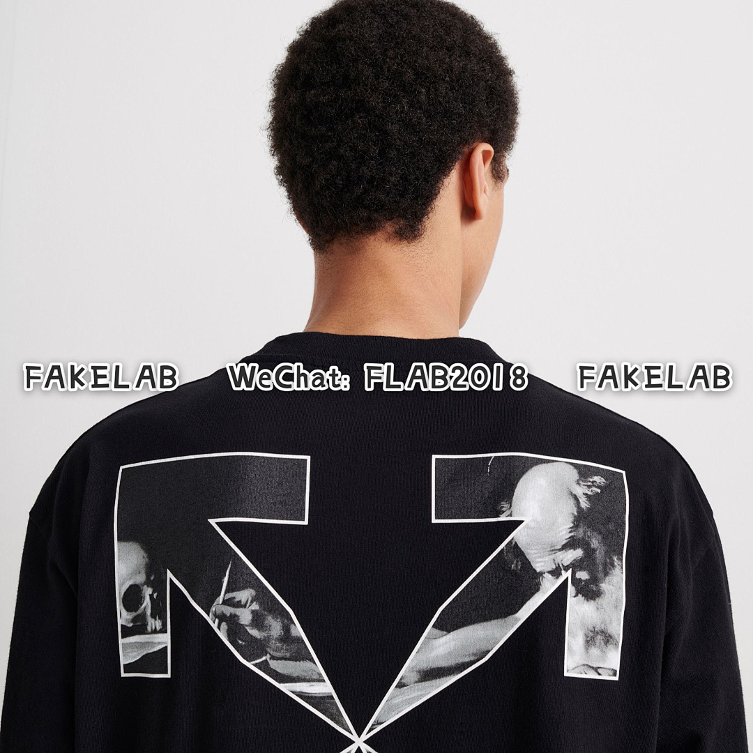 Off-White CARAVAGGIO ARROWS T-SHIRT 21FW BLACK (ALL SIZE IN STOCK) - Image 8