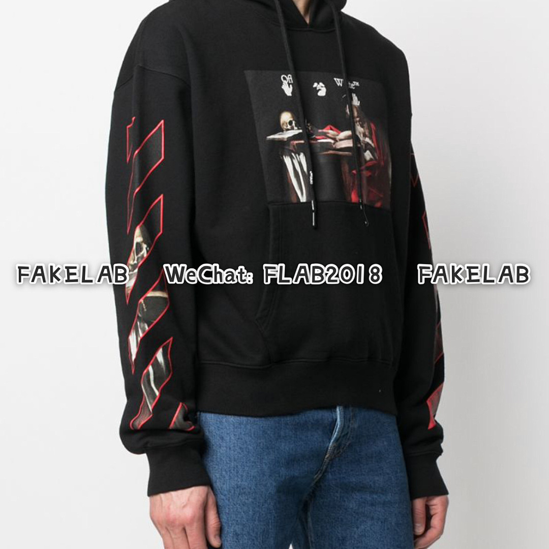 Unbranded CARAVAGGIO GRAPHIC PRINT HOODIE 21SS BLACK (ALL SIZE IN STOCK) - Image 7