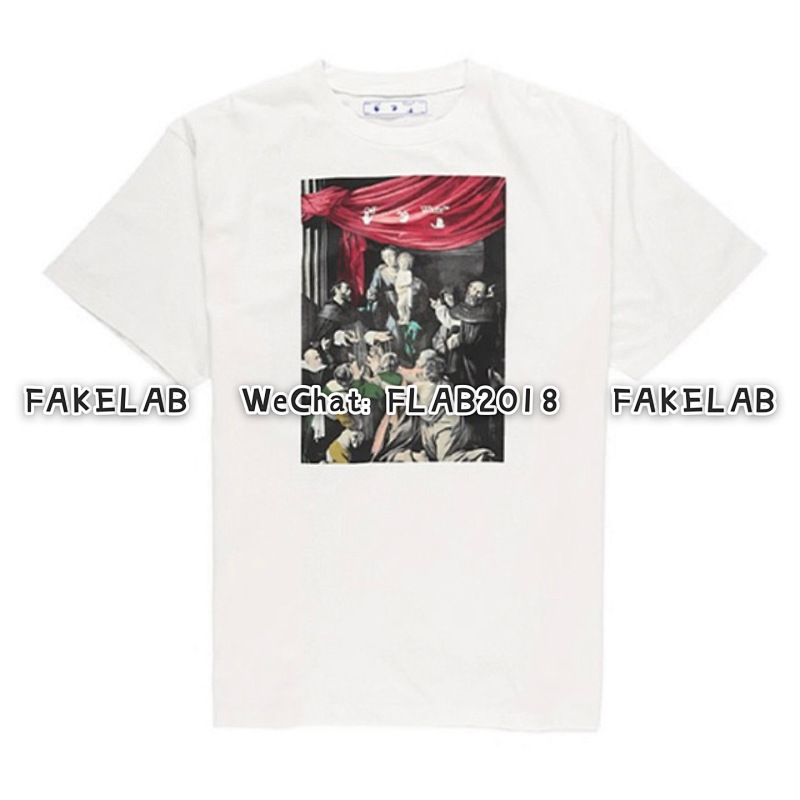 Unbranded CARAVAGGIO T-SHIRT 20FW WHITE (ALL SIZE IN STOCK)