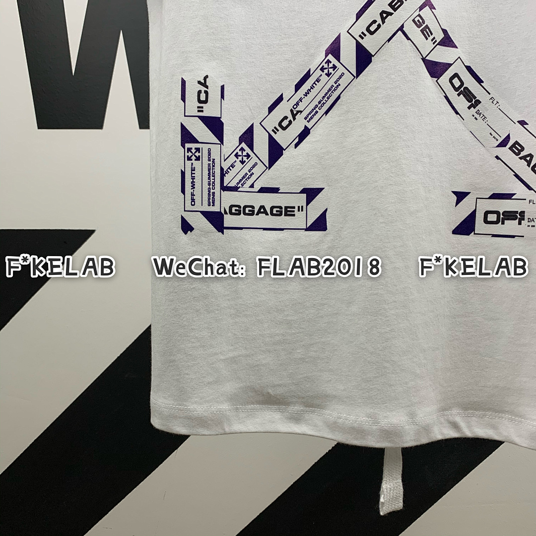Unbranded AIRPORT TAPE T-SHIRT 20SS WHITE (ALL SIZE IN STOCK ALL NEW BATCH) - Image 8