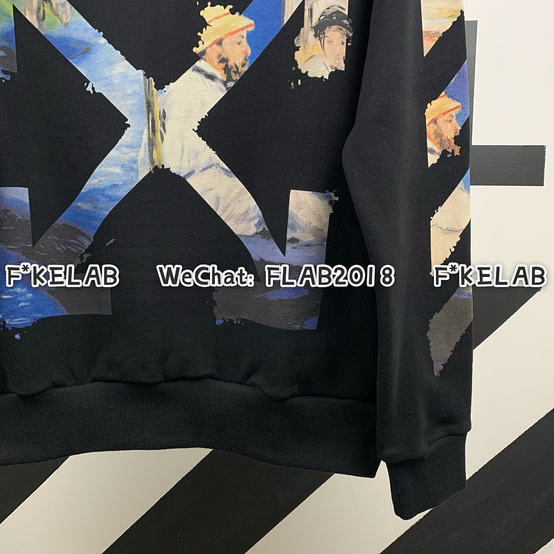 Unbranded DIAG MULTICOLOR ZIPPED HOODIE 19SS BLACK (ALL SIZE IN STOCK) - Image 14