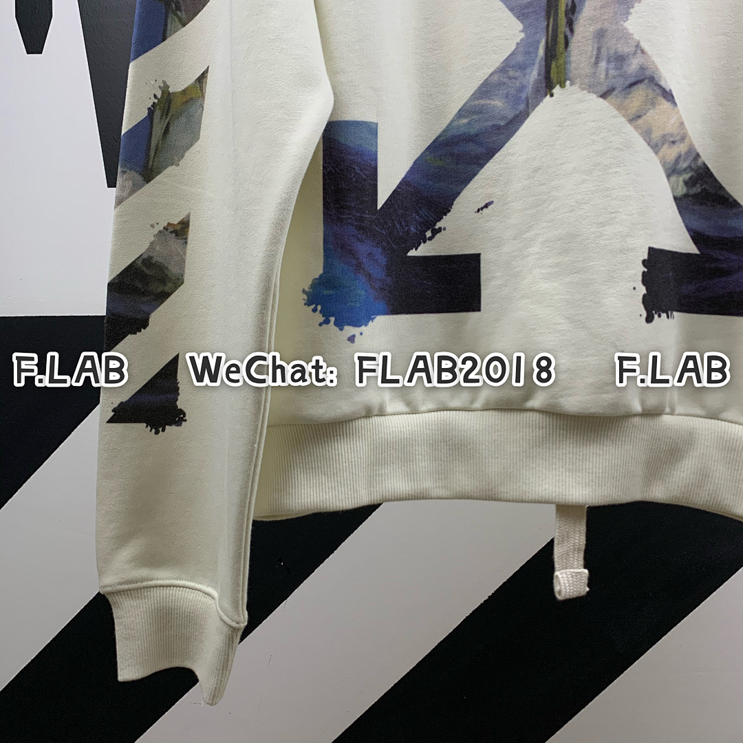 Unbranded DIAG MULTICOLOR ZIP HOODIE 19SS WHITE (ALL SIZE IN STOCK) - Image 13