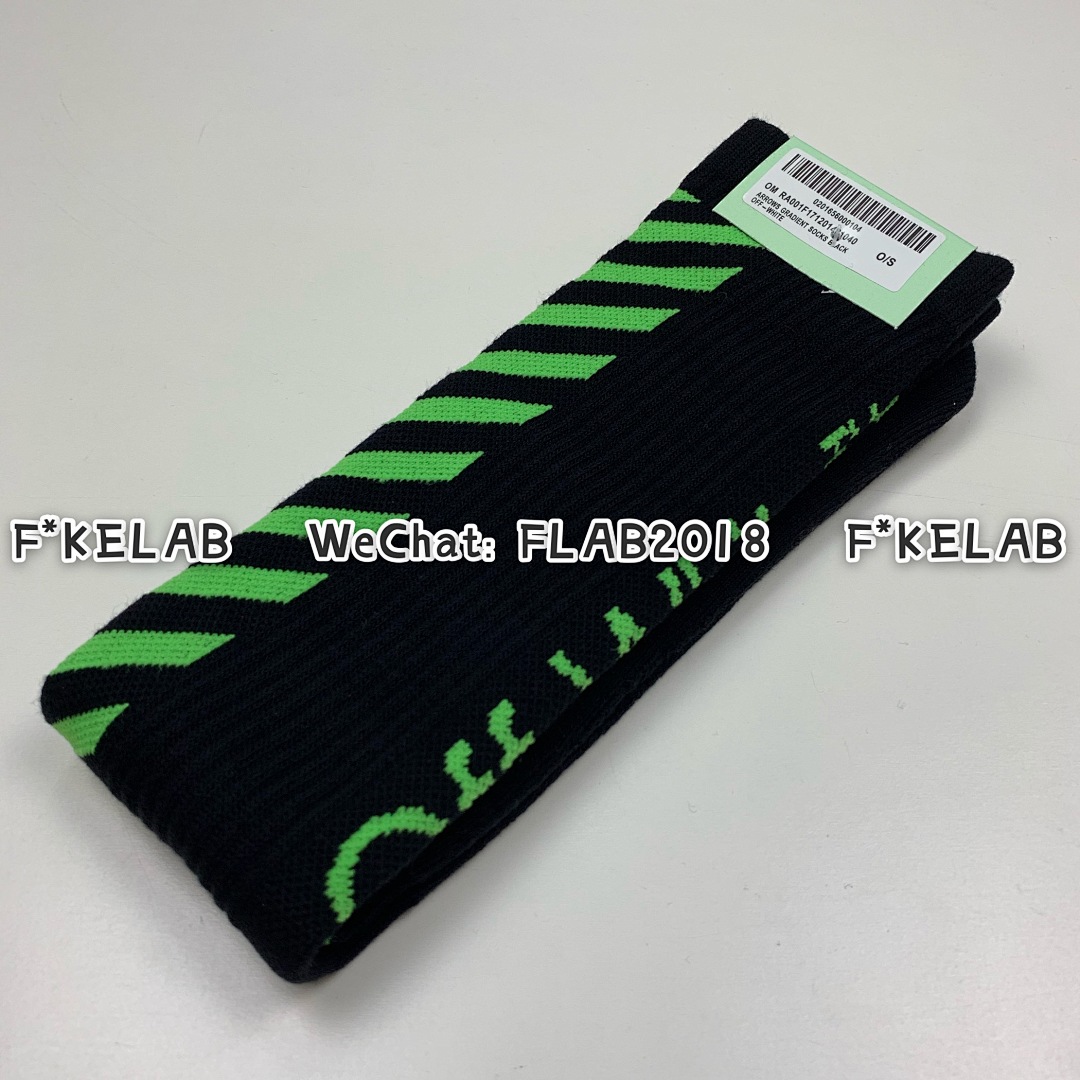 Unbranded OW SOCKS 19SS BLACK WHITE/ - Image 18