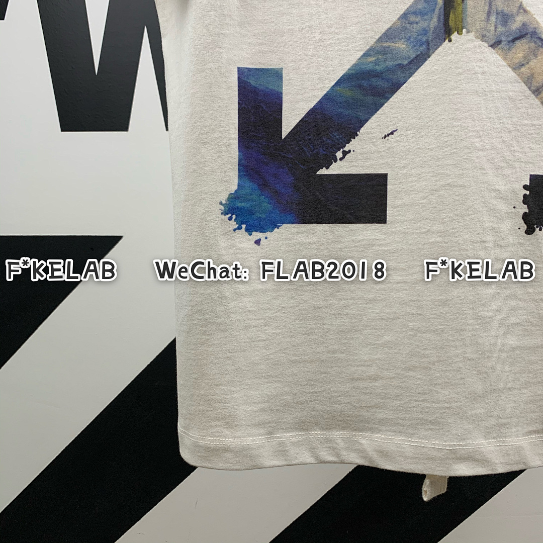 Unbranded DIAG MULTICOLOR T-SHIRT 19SS WHITE (ALL SIZE IN STOCK) - Image 12