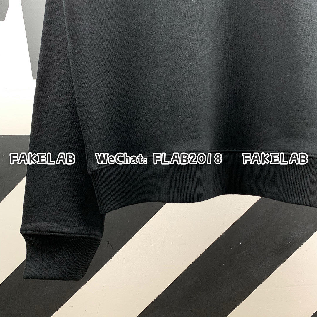 Off-White PINK ARROWS CREWNECK 20FW BLACK (ALL SIZE IN STOCK) - Image 9