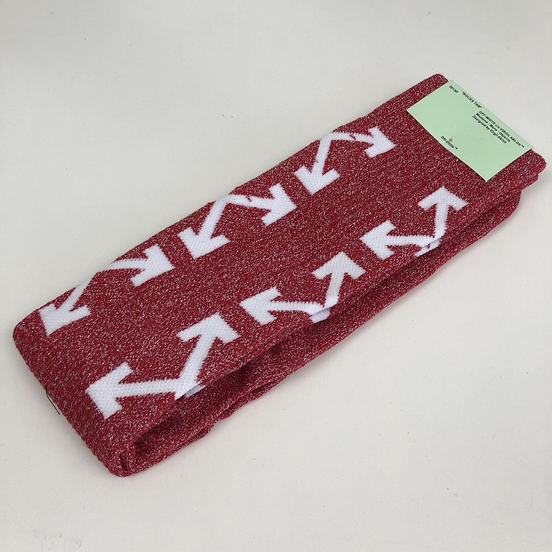 Unbranded SOCKS 17FW WHITE/BLACK/RED - Image 13