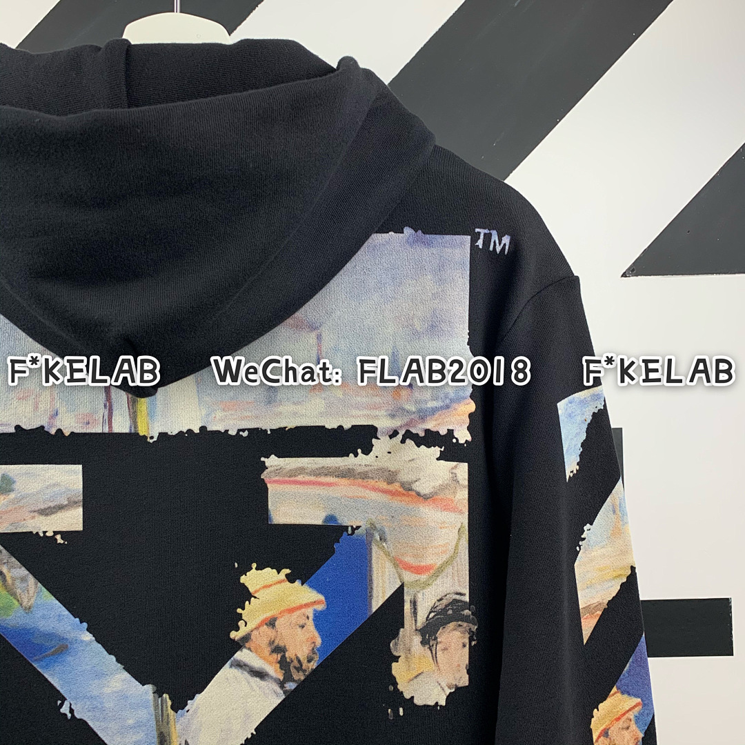 Unbranded DIAG MULTICOLOR ZIPPED HOODIE 19SS BLACK (ALL SIZE IN STOCK) - Image 12