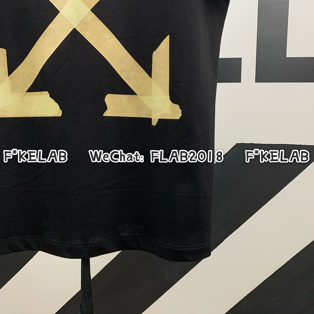 Off-White TAPE ARROWS T-SHIRT 20SS BLACK (ALL SIZE IN STOCK) - Image 13