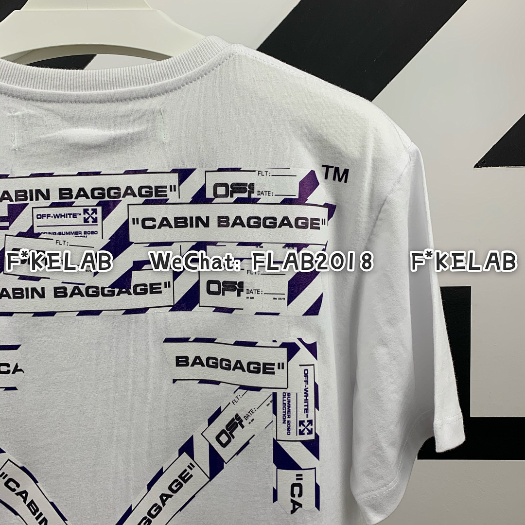 Unbranded AIRPORT TAPE T-SHIRT 20SS WHITE (ALL SIZE IN STOCK ALL NEW BATCH) - Image 7