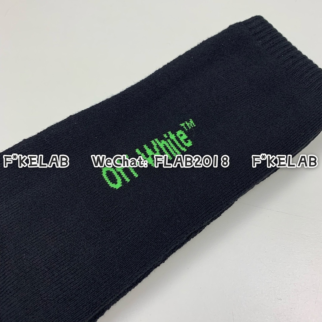 Unbranded OW SOCKS 19SS BLACK WHITE/ - Image 22