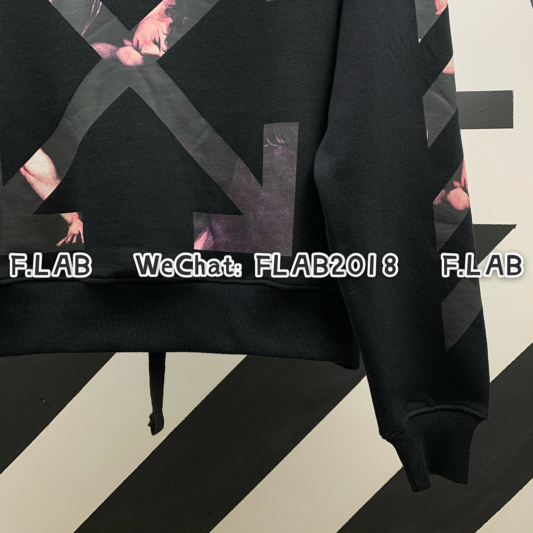 Off-White CARAVAGGIO ARROWS HOODIE 20SS BLACK (ALL SIZE IN STOCK) - Image 15