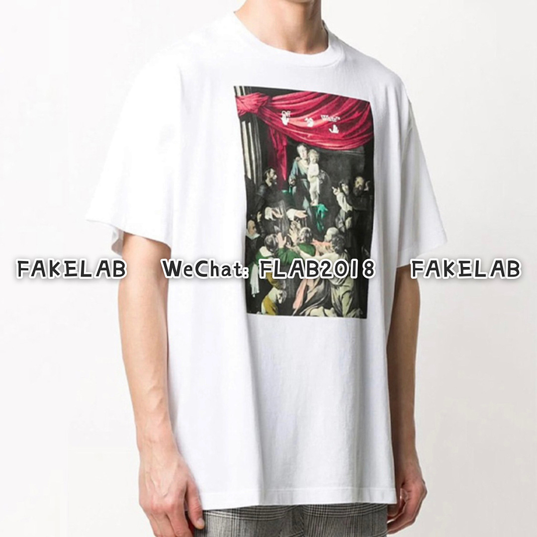 Unbranded CARAVAGGIO T-SHIRT 20FW WHITE (ALL SIZE IN STOCK) - Image 8