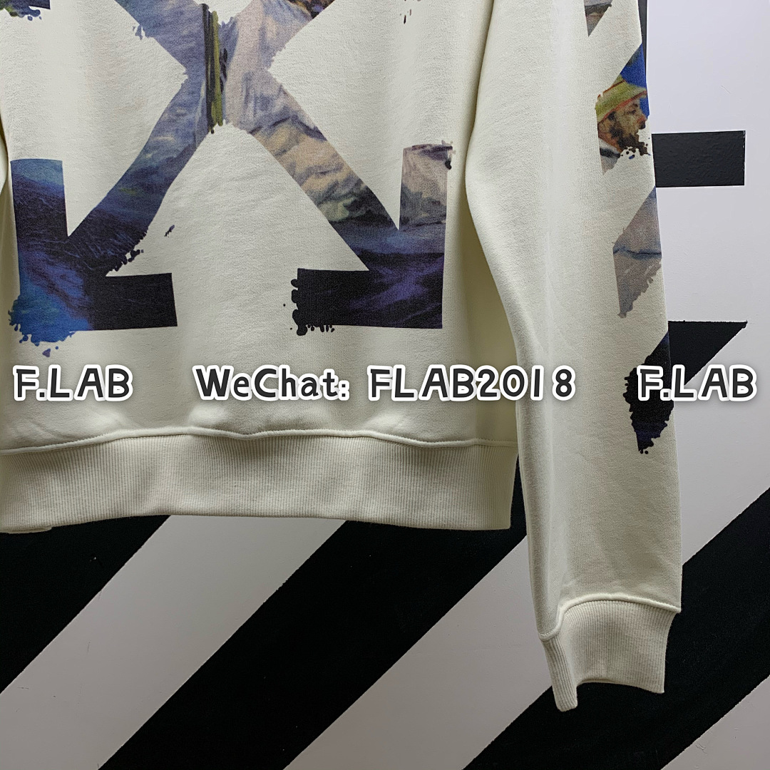 Unbranded DIAG MULTICOLOR CREWNECK 19SS WHITE (ONLY SIZE S IN STOCK) - Image 13