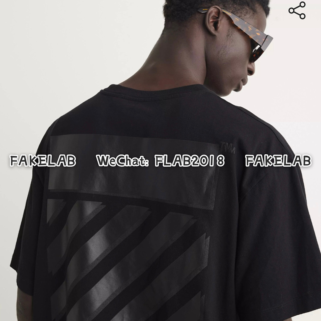 Unbranded DOUBLE DIAG-STRIPE T-SHIRT 22SS BLACK (ALL SIZE IN STOCK) - Image 10