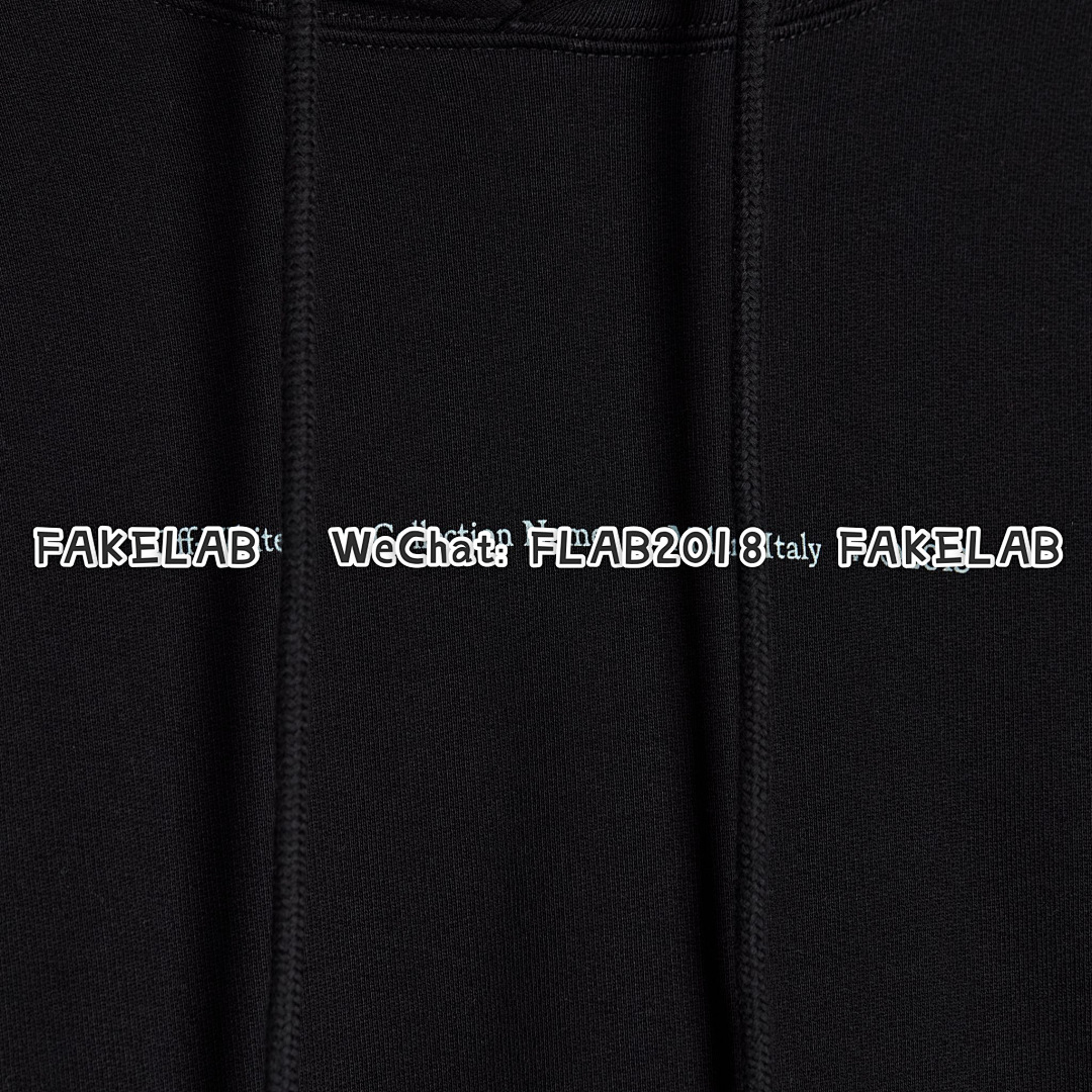 Unbranded BLUE SPRAY HOODIE 21FW BLACK (SIZE XS S M IN STOCK) - Image 11