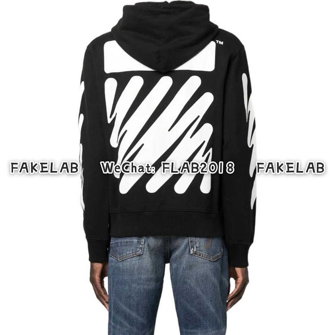 Unbranded WAVE DIAG-STRIPE ZIP HOODIE 22SS BLACK (ALL SIZE IN STOCK) - Image 7