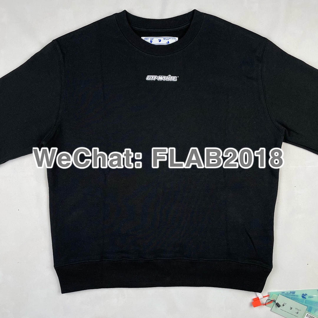 Off-White PINK ARROWS CREWNECK 20FW BLACK (ALL SIZE IN STOCK) - Image 15