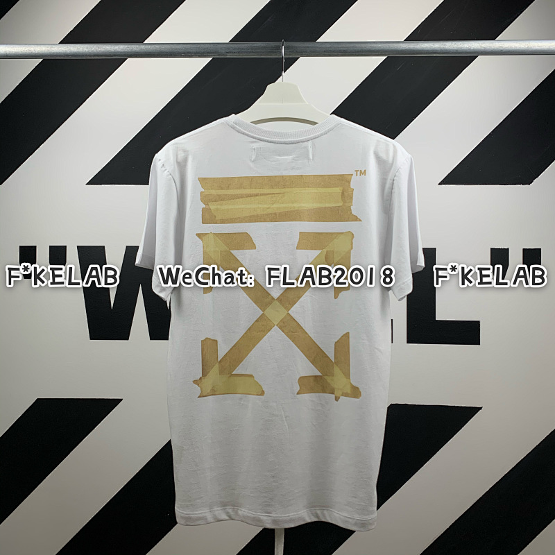 Off-White TAPE ARROWS T-SHIRT 20SS WHITE (ALL SIZE IN STOCK)