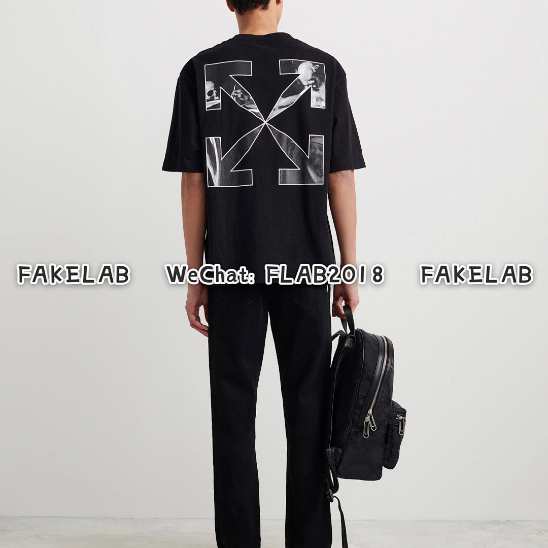 Off-White CARAVAGGIO ARROWS T-SHIRT 21FW BLACK (ALL SIZE IN STOCK) - Image 11