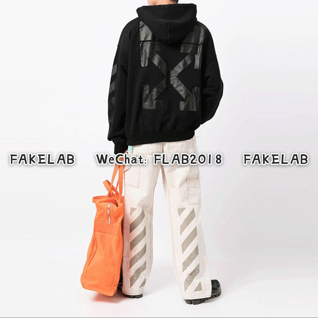 Off-White DOUBLE ARROWS HOODIE 21FW BLACK (ALL SIZE IN STOCK)