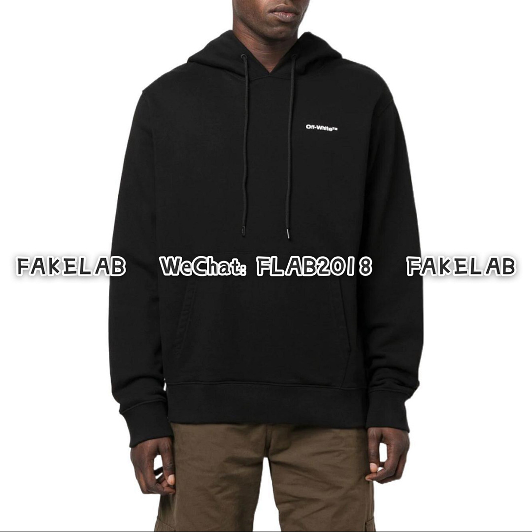 Unbranded WAVE DIAG-STRIPE HOODIE 23SS BLACK (ALL SIZE IN STOCK) - Image 6