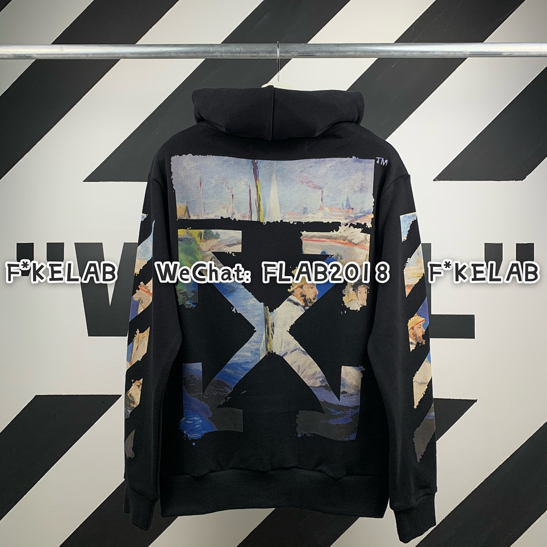 Unbranded DIAG MULTICOLOR ZIPPED HOODIE 19SS BLACK (ALL SIZE IN STOCK) - Image 6