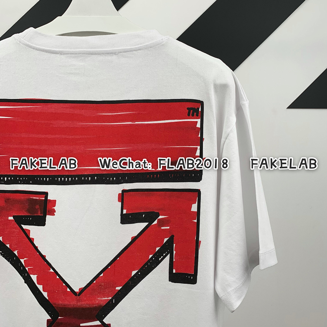 Unbranded RED MARKER T-SHIRT 21SS WHITE (ALL SIZE IN STOCK) - Image 12