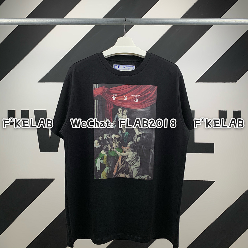 Unbranded CARAVAGGIO T-SHIRT 20FW BLACK (ALL SIZE IN STOCK)